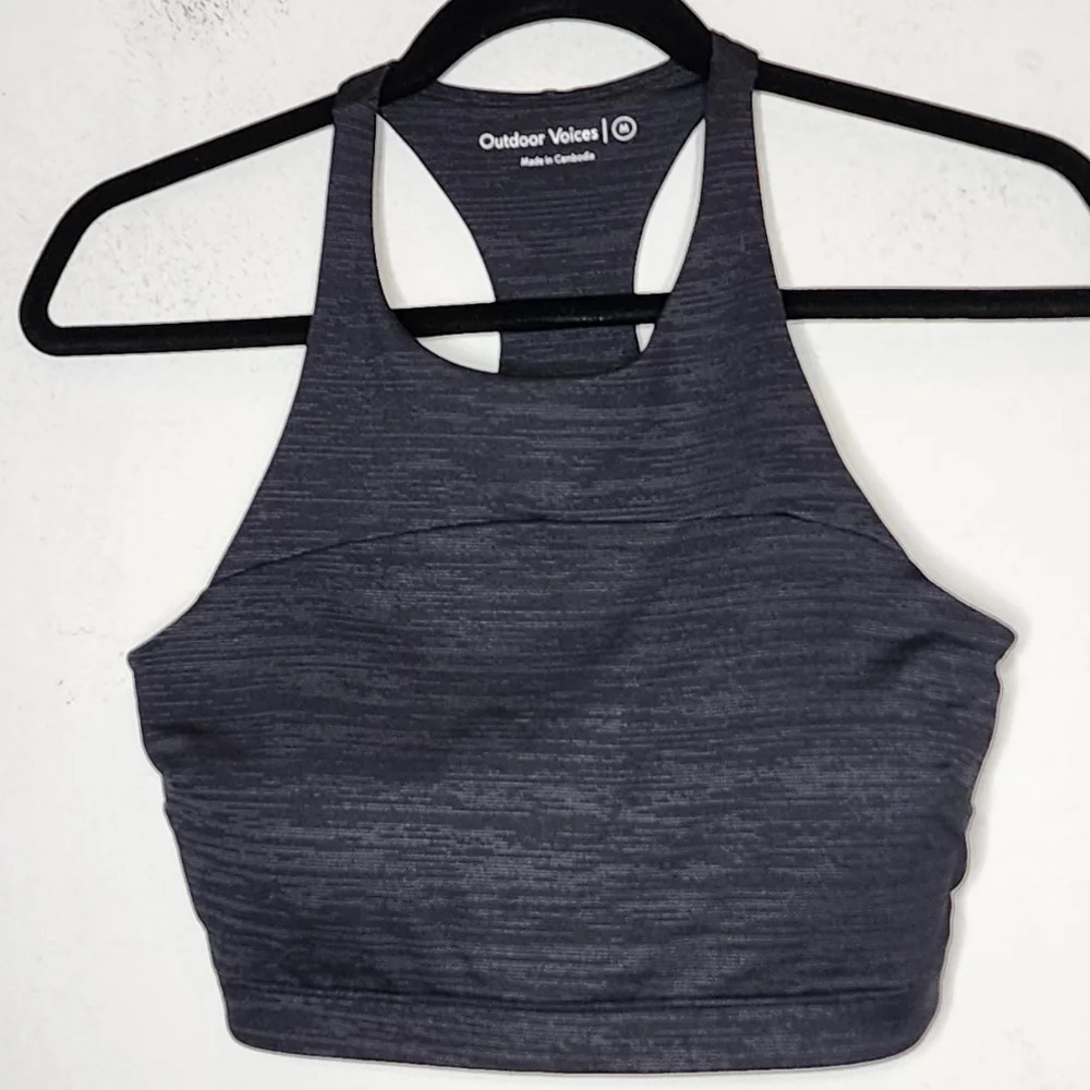 Outdoor Voices TechSweat™ Crop Top Grey size medium - Picture 8 of 14